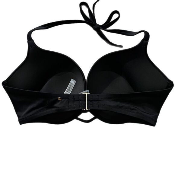 Victorias Secret Swim Bombshell Add-2-Cups Push Up Padded Bikini Top Bra Black - Picture 3 of 11